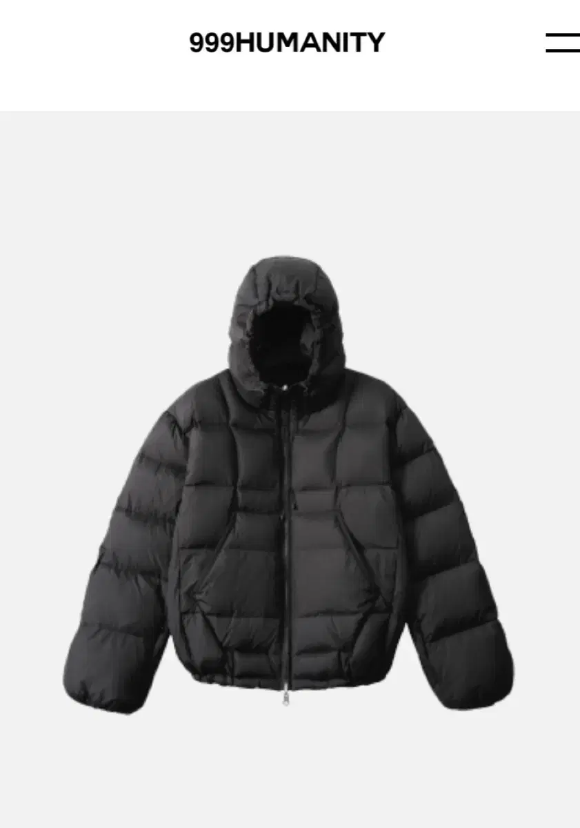 (1)23fw999휴머니티 AV GOOSE DOWN PARKA BLACK