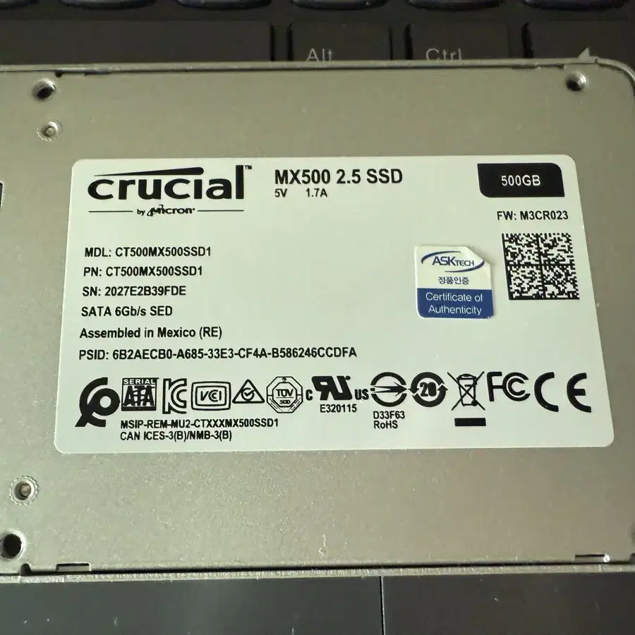 crucial mx500 500GB 판매