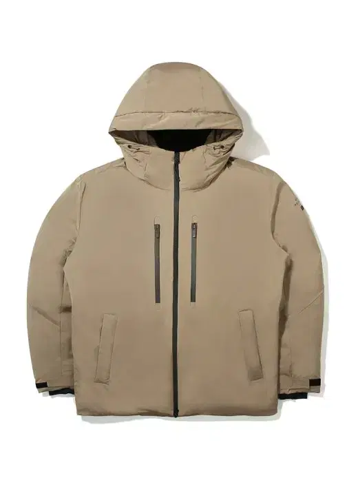 New / K2 Men's Non-quilted medium-heavy down jacket/beige/100/105