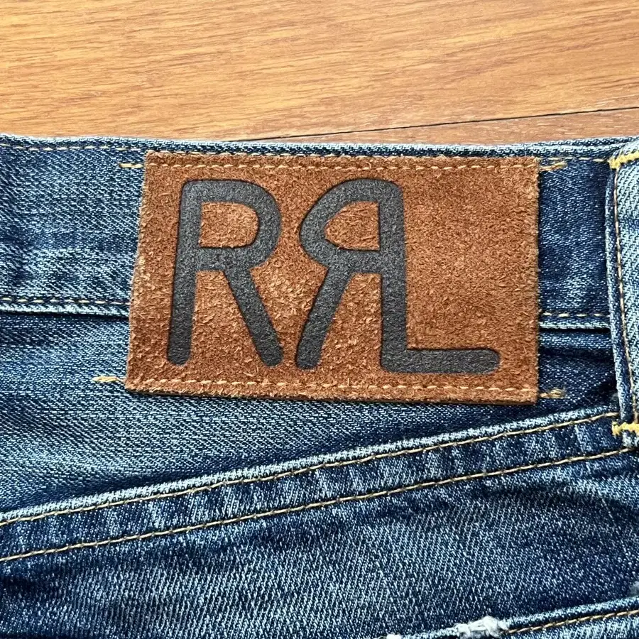 RRL 슬림핏 리페어드진