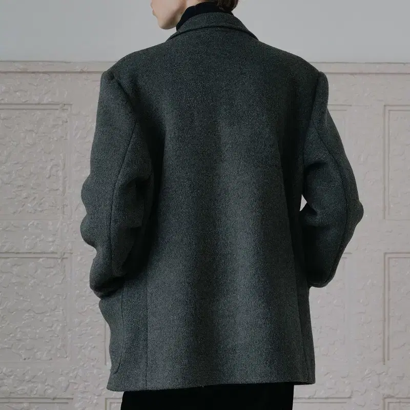 비아플레인 IVANA SINGLE WOOL JACKET (GRAY)