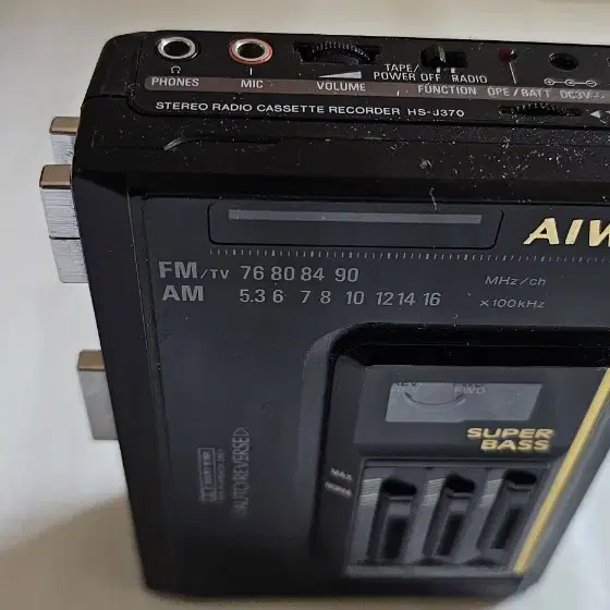 AIWA HS J370 워크맨 작동품