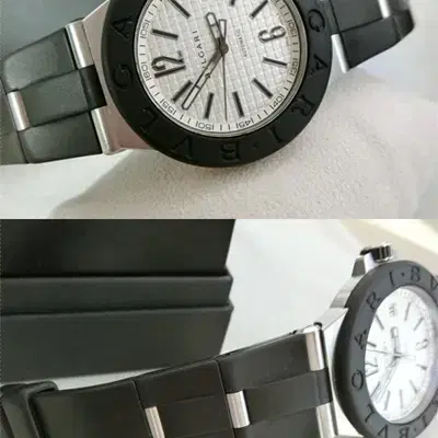 불가리 디아고노 DG40SV 40mm 오토메틱 우레탄 러버 타입