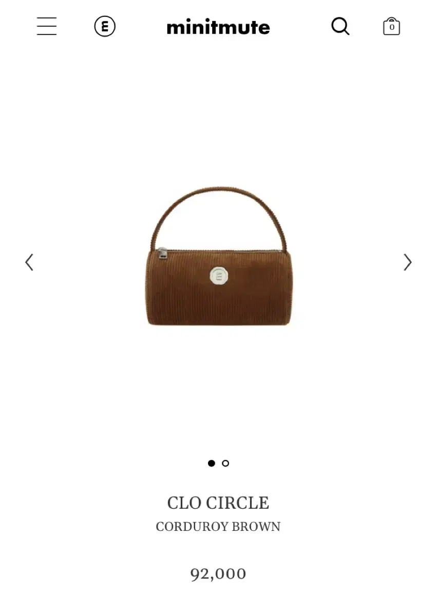 미닛뮤트 클로써클 코듀로이 브라운 CLO CIRCLE CORDUROY B