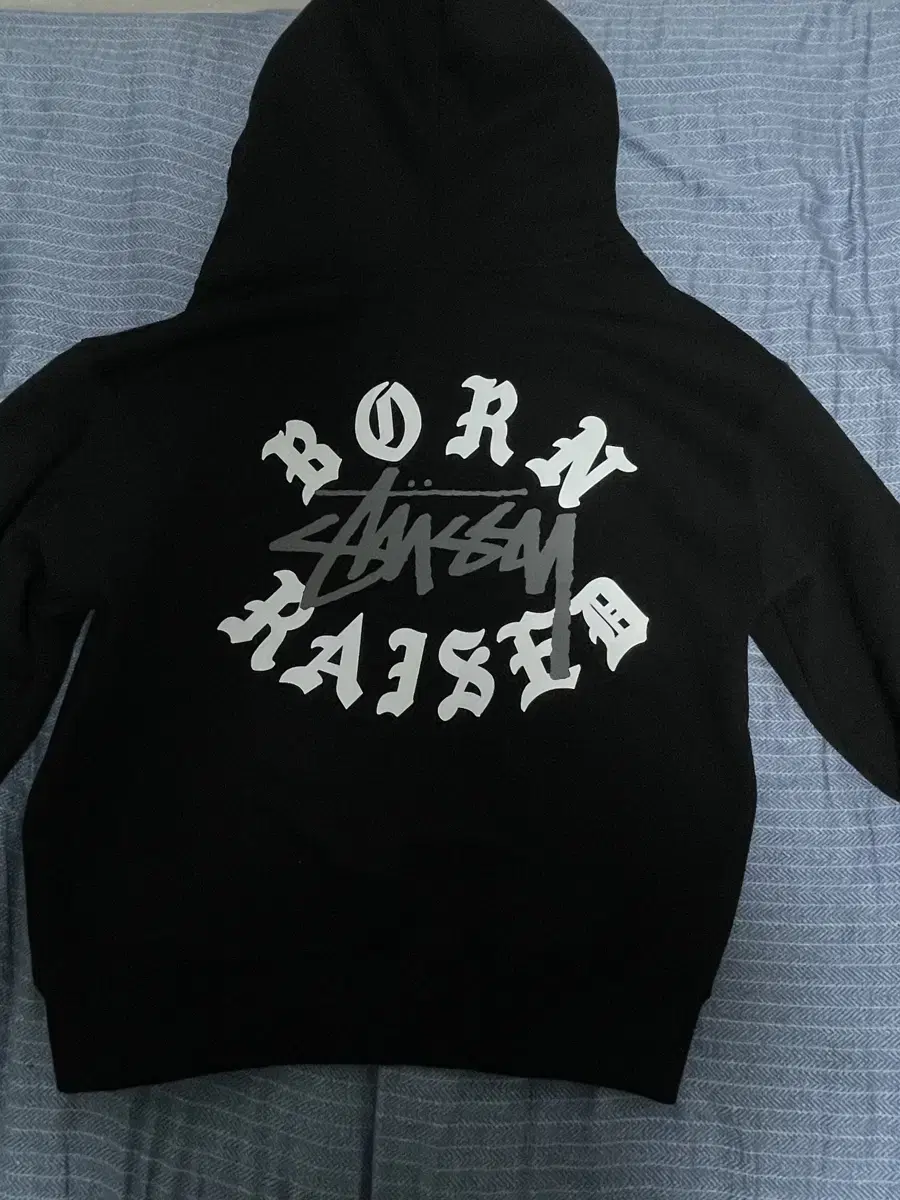 STUSSY 스투시 후드집업 x 본앤블레이즈드