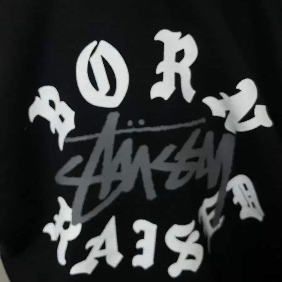 STUSSY 스투시 후드집업 x 본앤블레이즈드