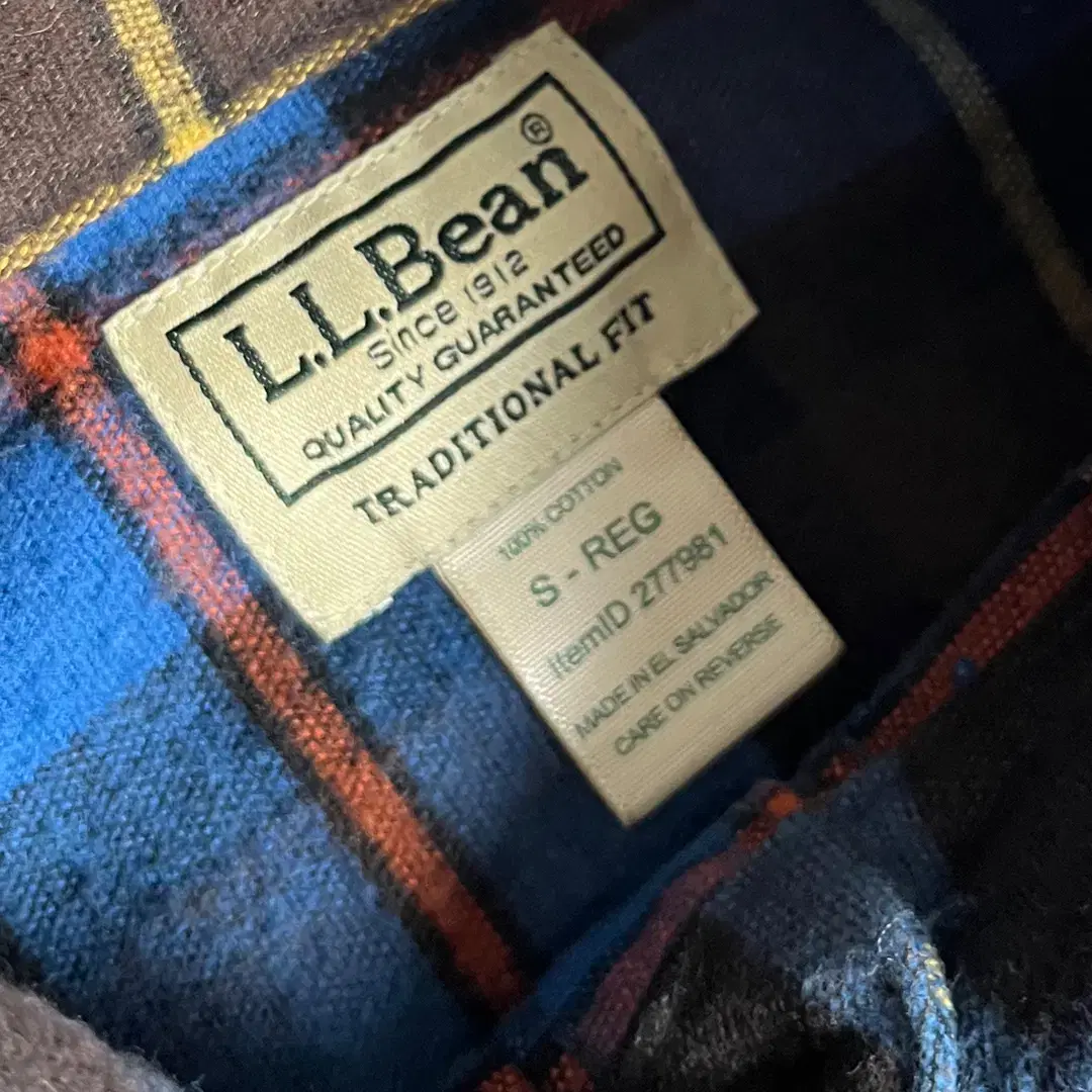 [L.L.BEAN] 엘엘빈 투포켓 헤비코튼 체크셔츠