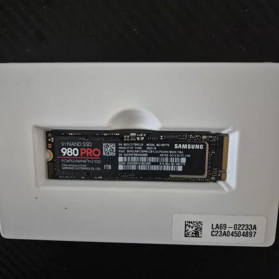 삼성980PRO SSD1T  팝니다