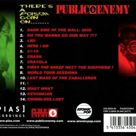 Public Enemy - There's A (CD) 유럽반 99 EX+