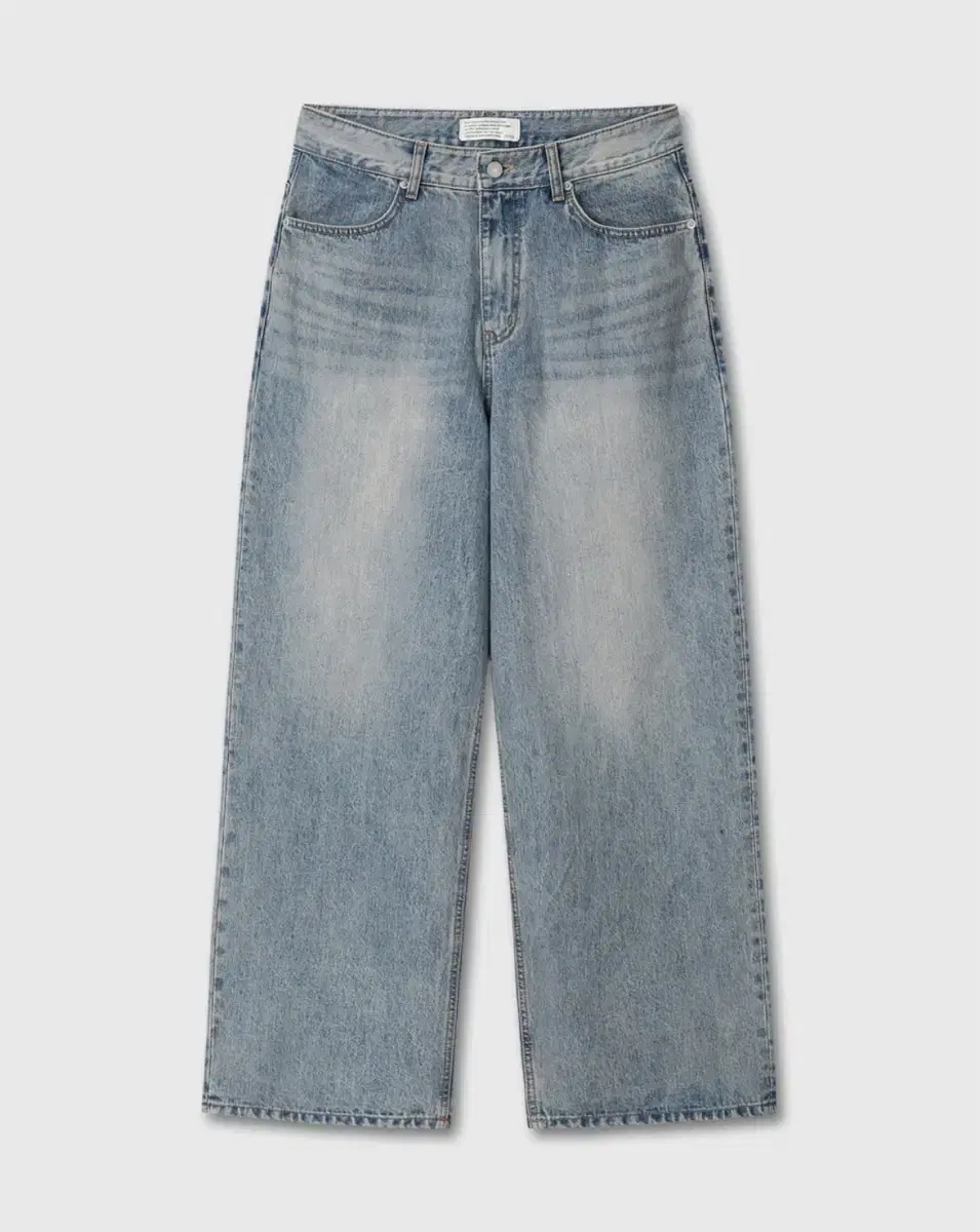 (1) Dive-In Loose Denim Pants Washed Bloo