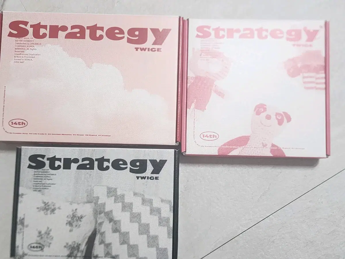 트와이스 strategy 개봉앨범 세트 판매