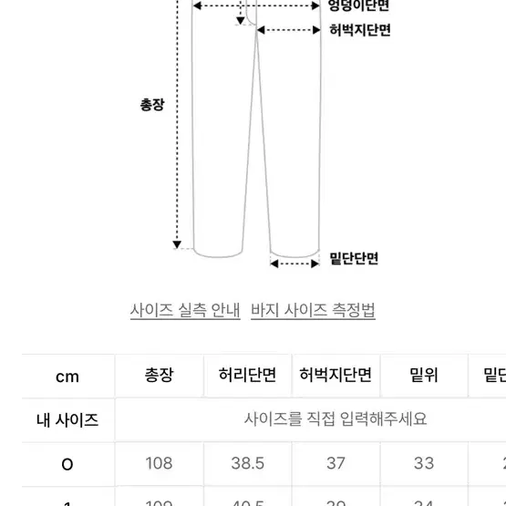 노운 연청바지