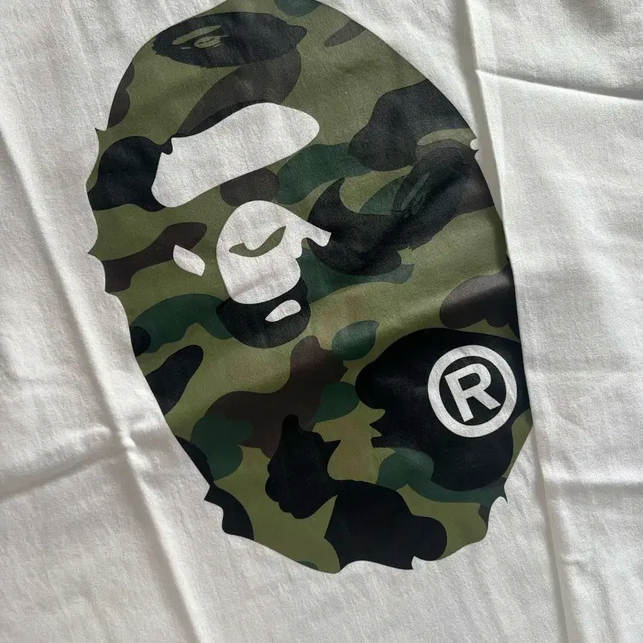 BAPE 베이프 CAMO BIG APE 헤드 LS 티셔츠