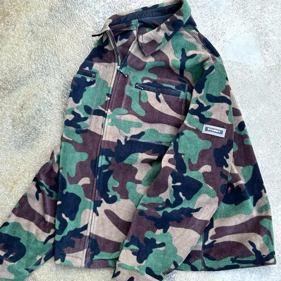 Stussy Camo Fleece Jacket