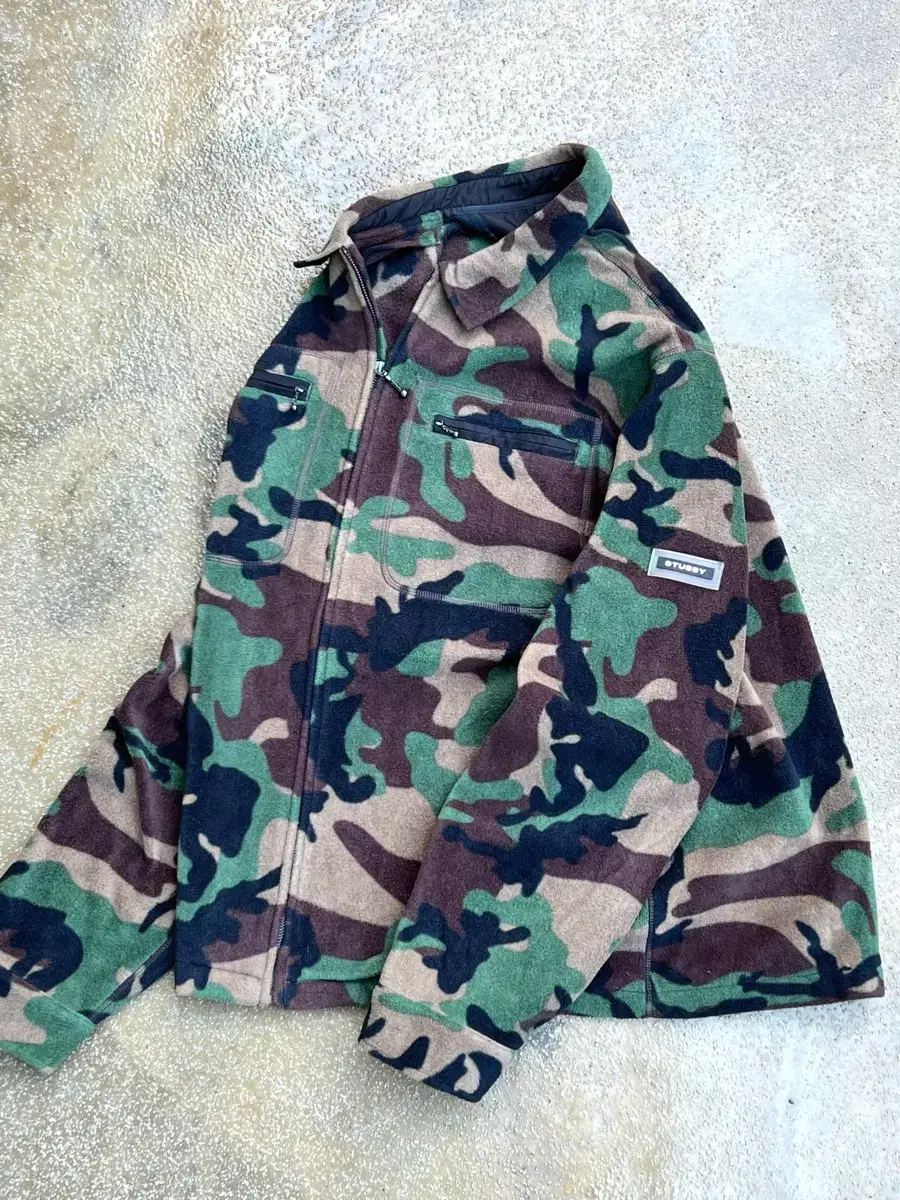 Stussy Camo Fleece Jacket