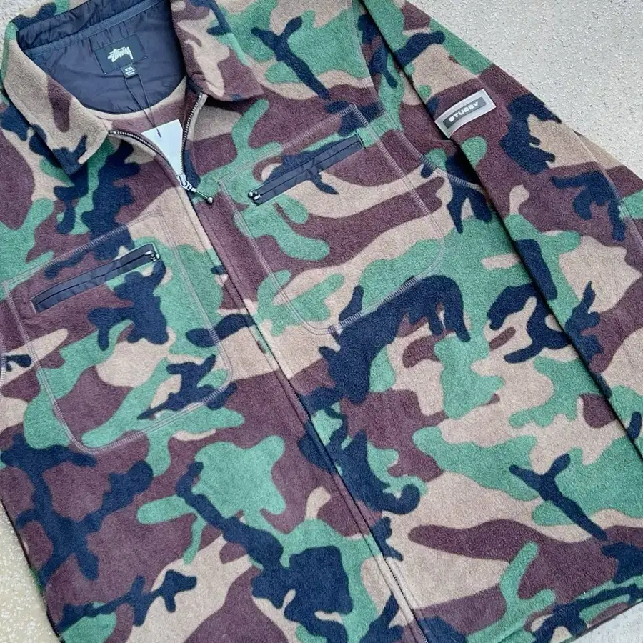 Stussy Camo Fleece Jacket