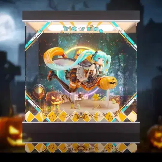 하츠네미쿠 TRICK or MIKU 일러스트by히다리 전용 피규어 케이스