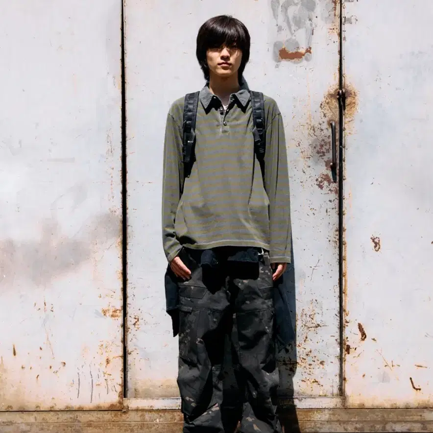 해칭룸 Fatigue Over Pants Ripstop BlackCamo