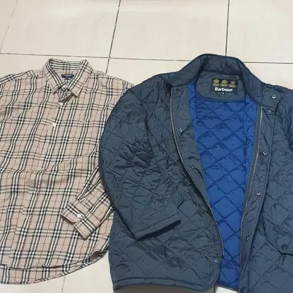 바버 barbour 초간지 퀼팅자켓 100