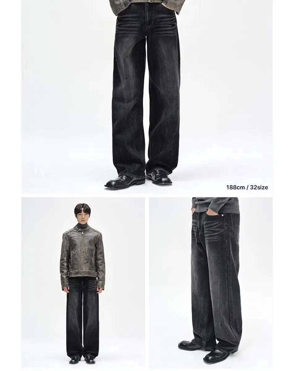 Deckett Midrise Wide jin WCRBalck2 Jeans Denim Black Jeans Denim Black