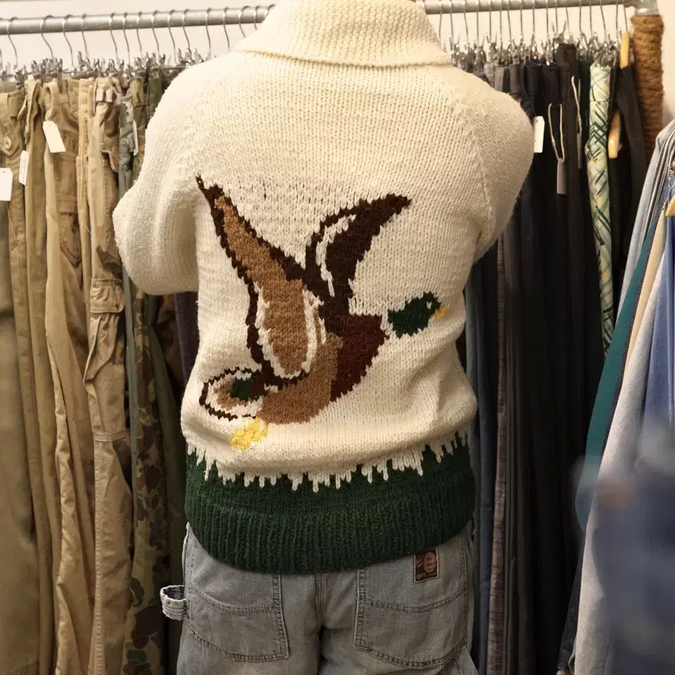 60s duck cowichan sweater