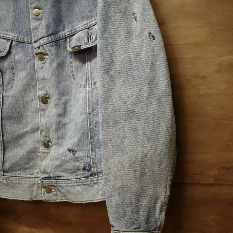 70s Lee Riders Needle Work Denim Jacket