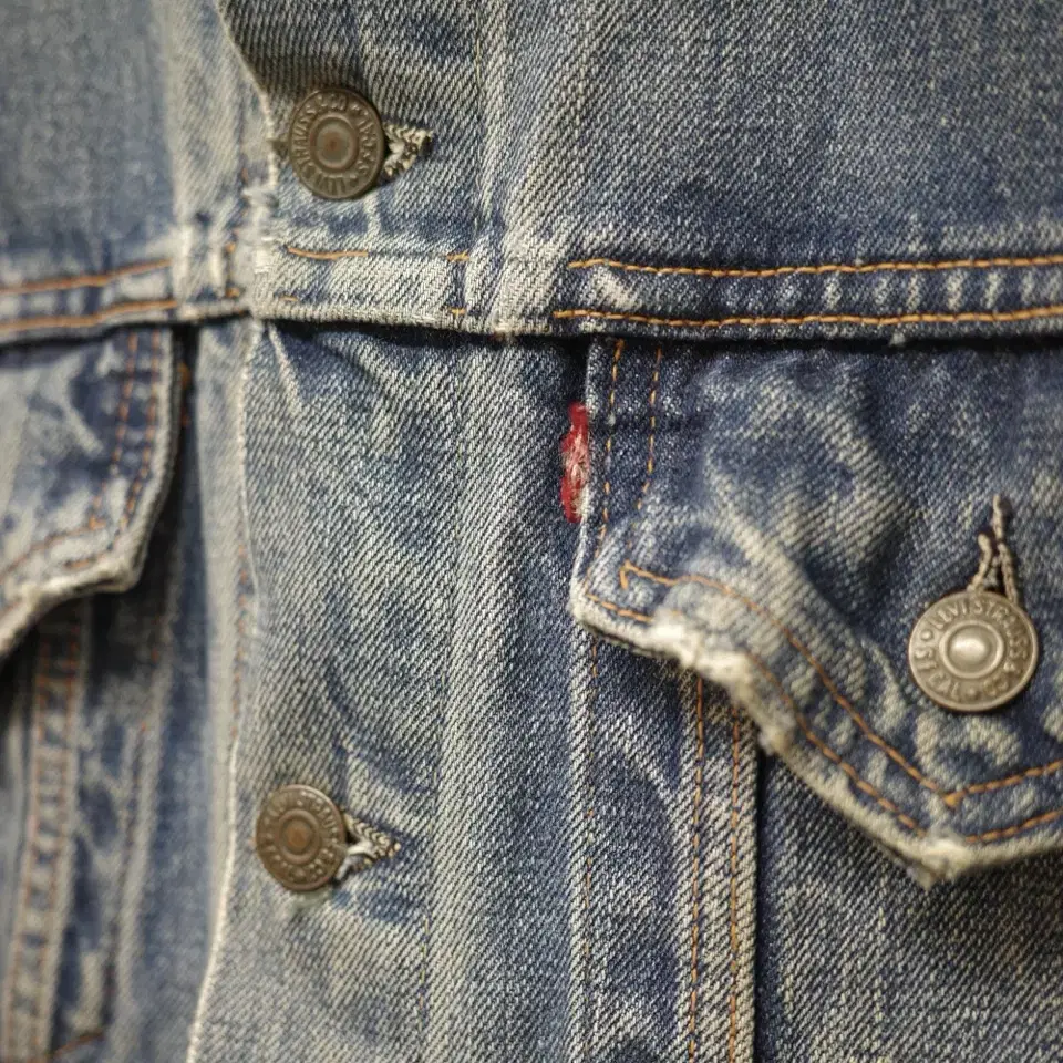 70s levis 3rd Distressed Denim Jacket