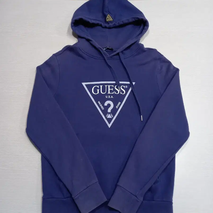 M95 GUESS China 기모 후드티 네이비 M-781