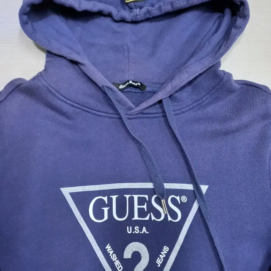 M95 GUESS China 기모 후드티 네이비 M-781