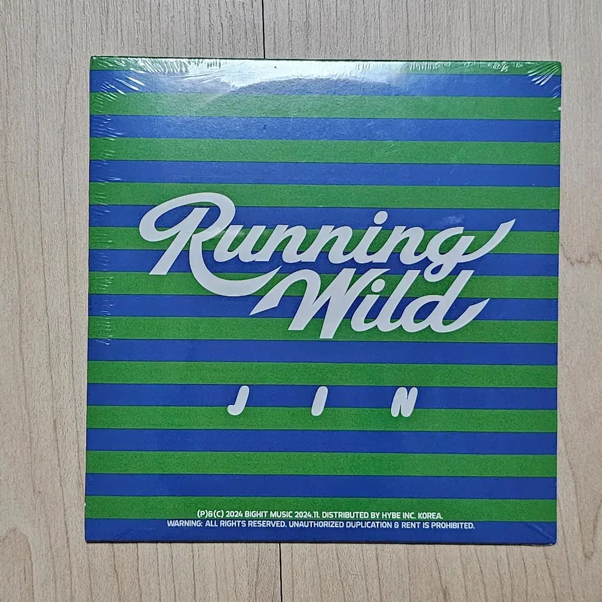 방탄 BTS 석진 JIN Running Wild (inst) 싱글 CD