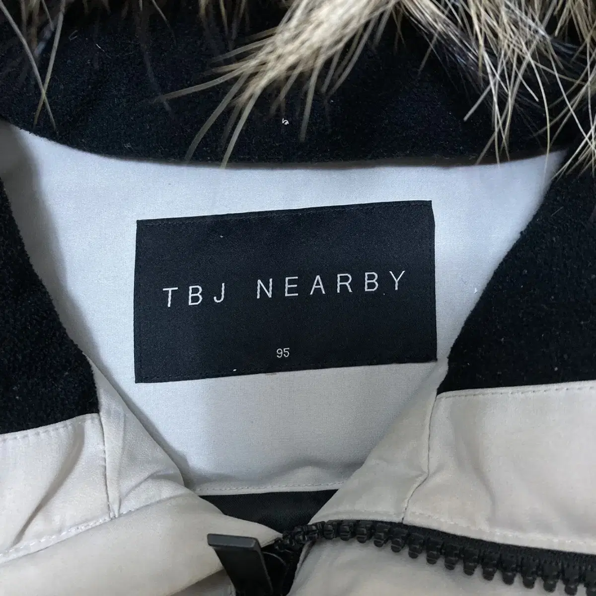 M(95) TBJ nearby 남성 라쿤퍼 후드 덕다운 패딩 점퍼