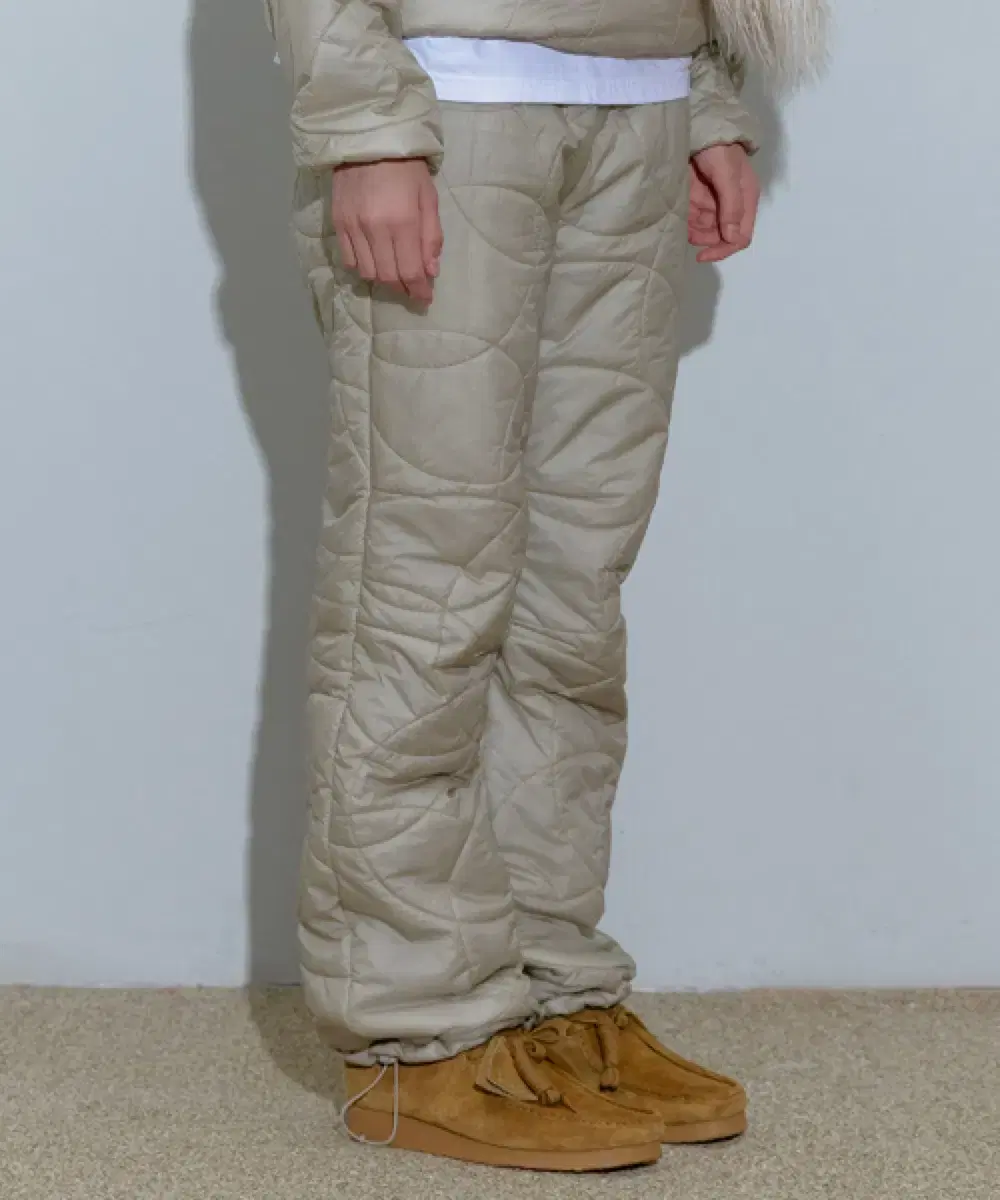 스컬프터 Quilted Pants D.Beige