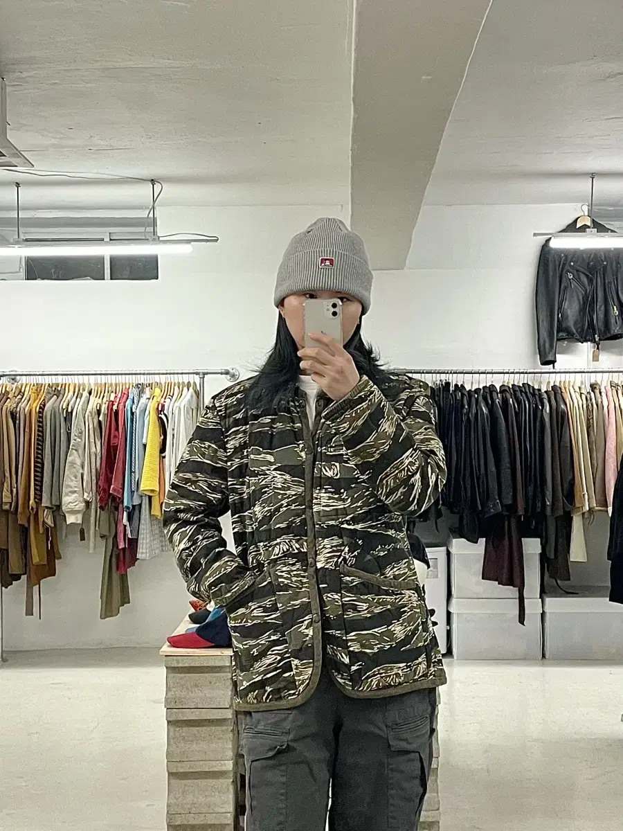 DIAFVINE tiger camo liner jacket