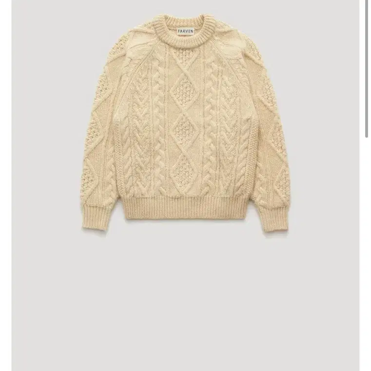 파르벵 farven CAROL WOOL CABLE KNIT IVORY