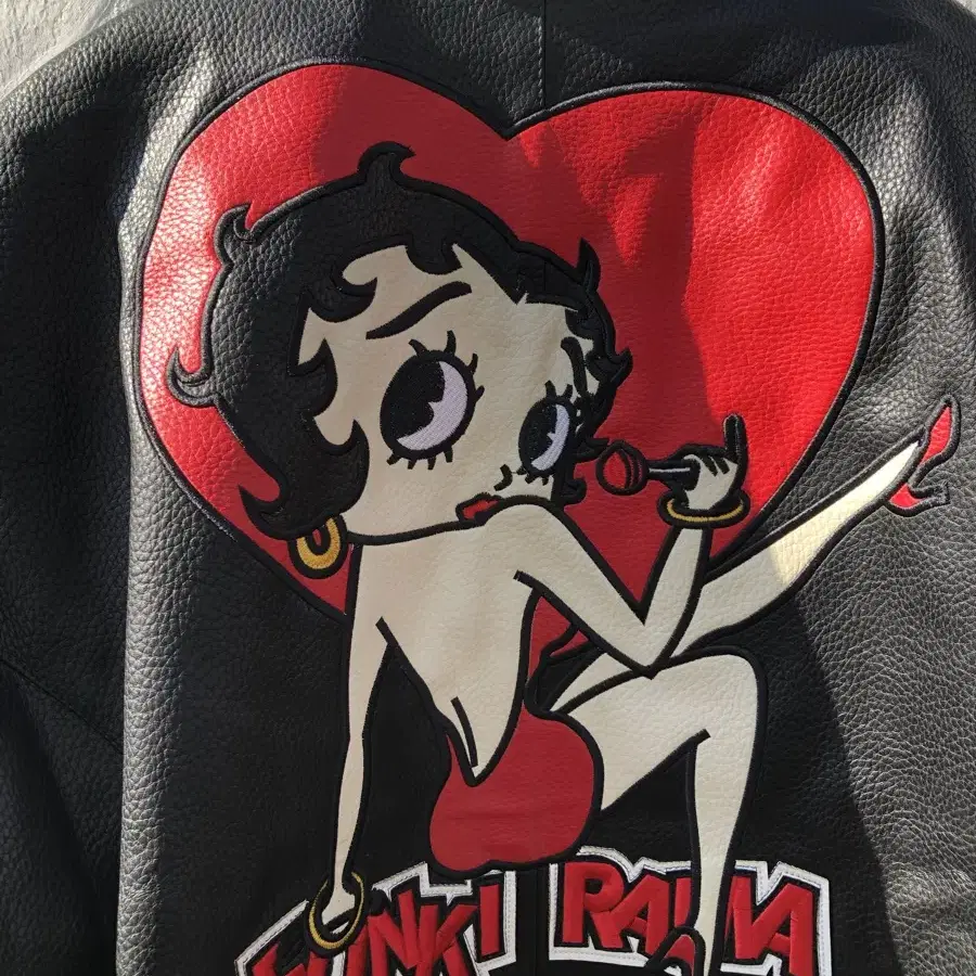 Betty boop 베티붑 빈티지 레더자켓 XL