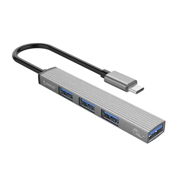 C타입 4포트 USB3.0+2.0 무전원 허브