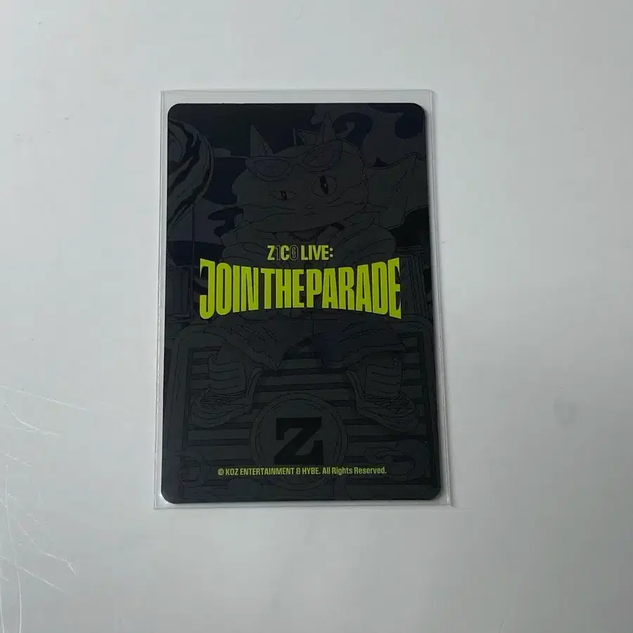 ZICO JOIN THE PARADE トレカ Photo Card ZICO LIVE JOIN THE PARADE ジコ ZICOトレカ ZICO LIVE JOIN THE