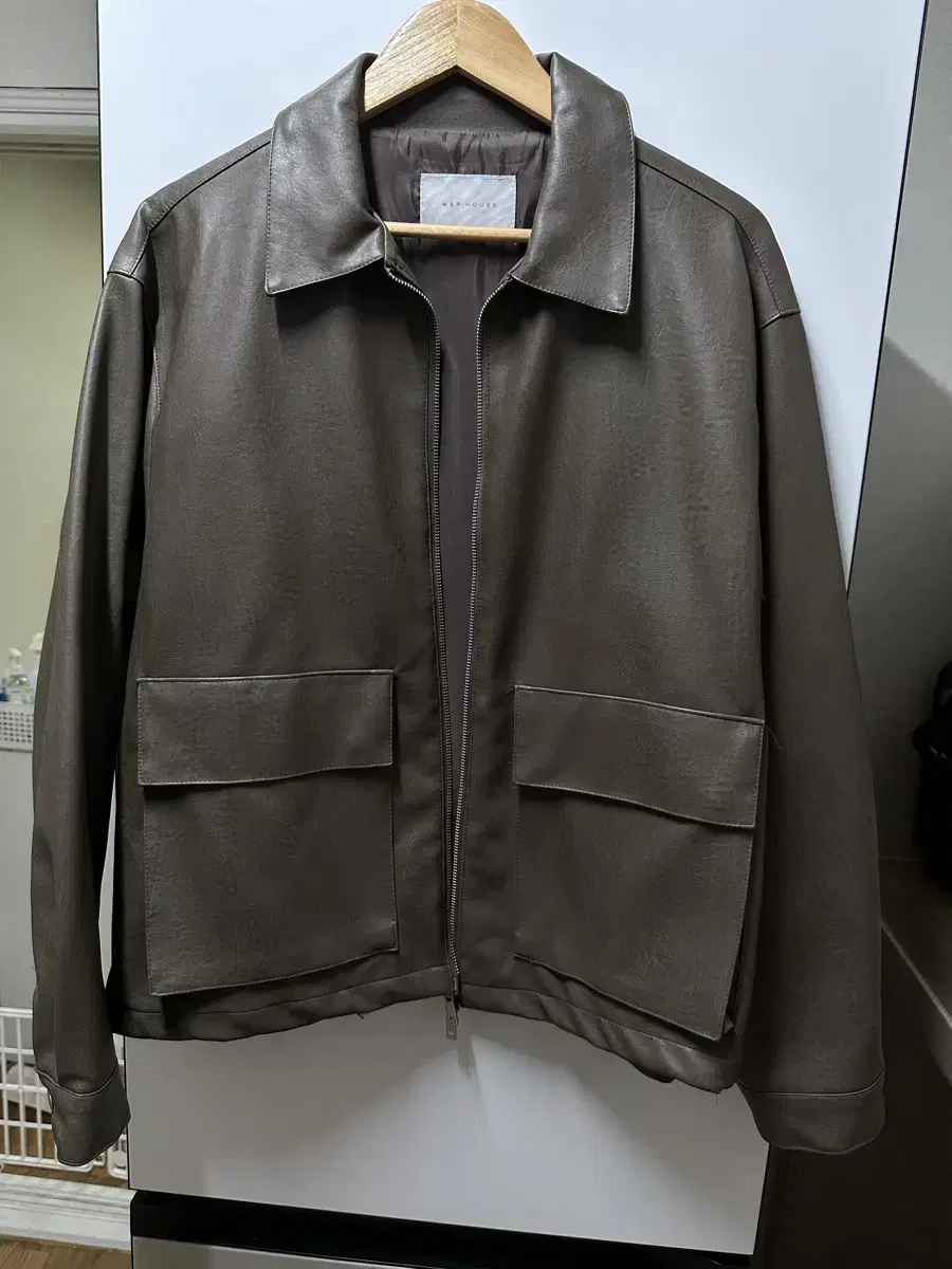 Men's Brown Leather Jacket Fei Creder