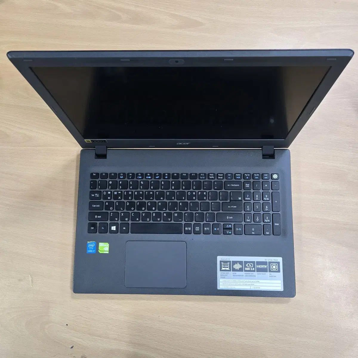 중고 Acer E15 노트북