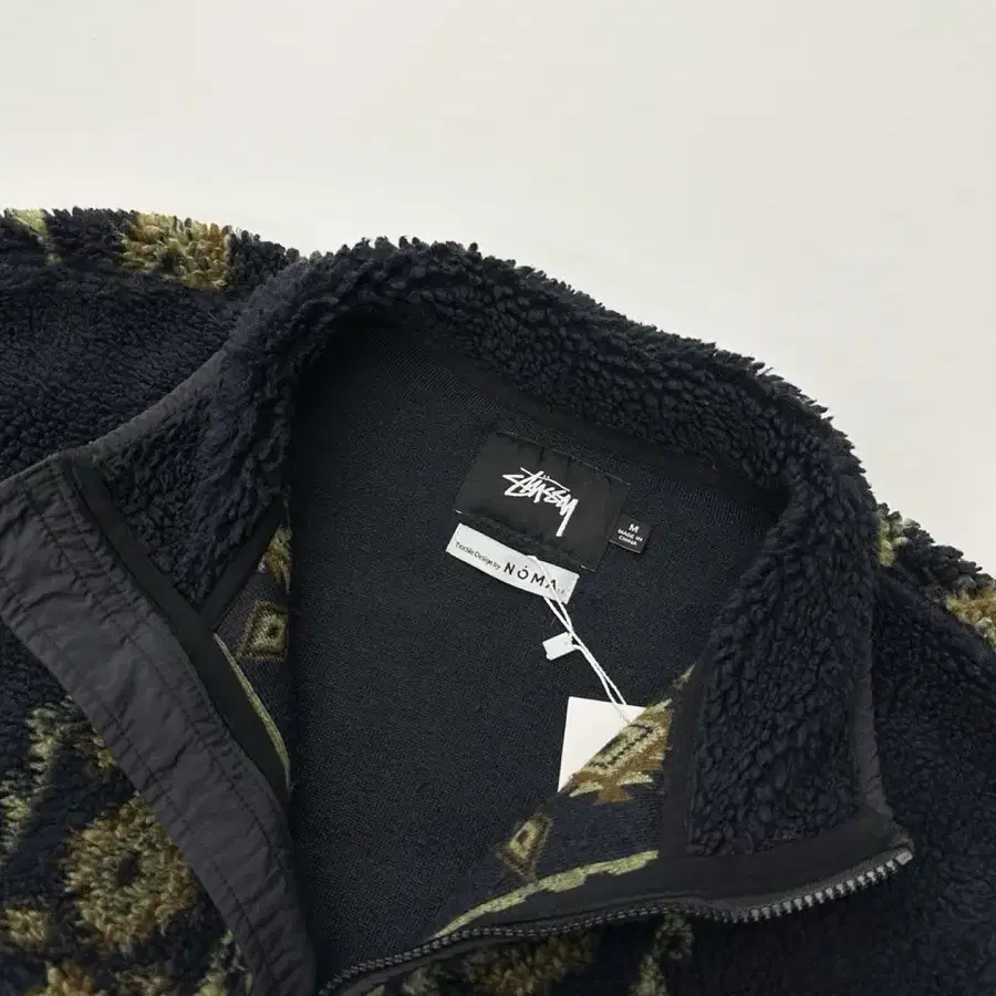 STUSSY 스투시 x 노마 리마 자카드 플리스 쉐르파 자켓