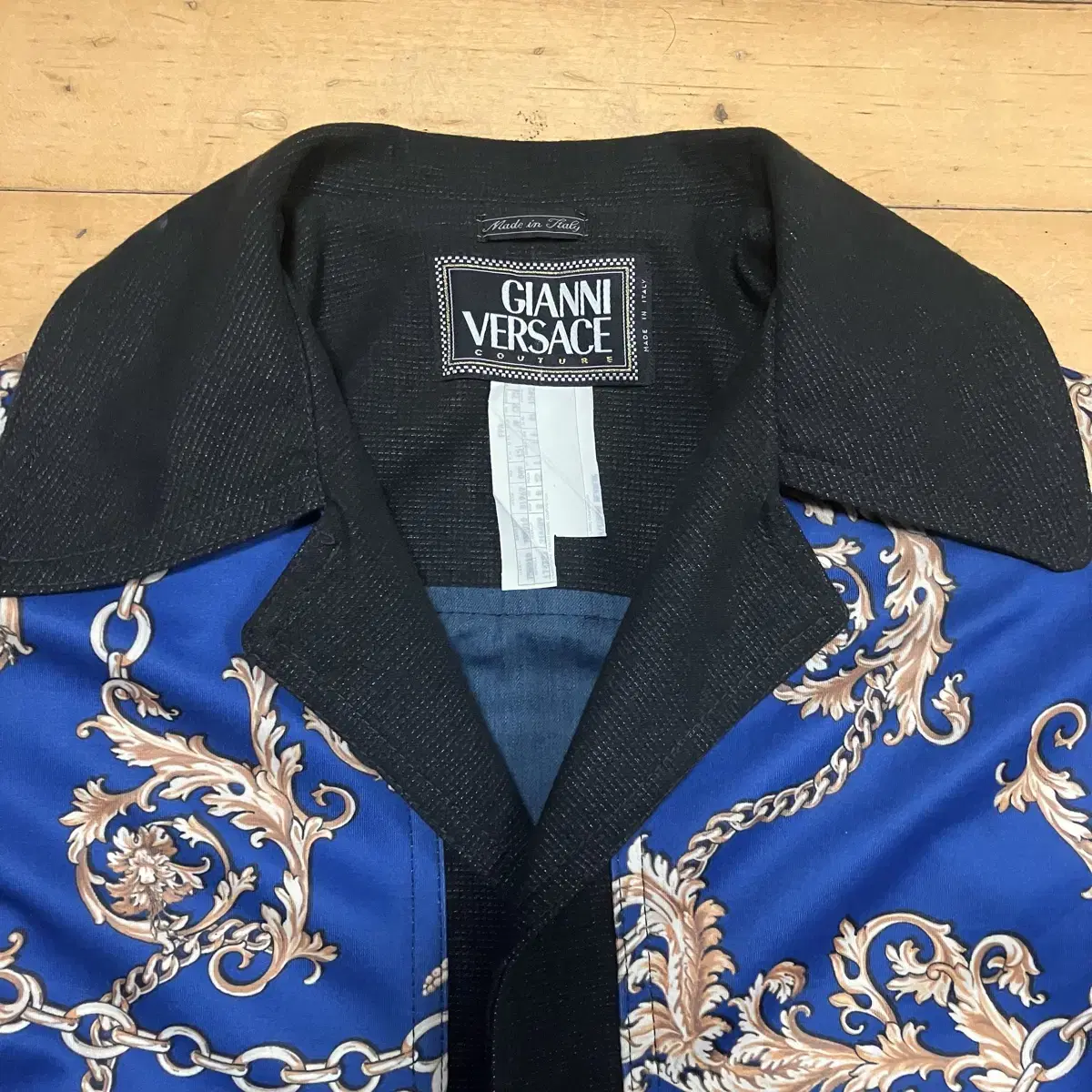 Gianni versace 베르사체 블루 바로크 논버튼 블루종 105