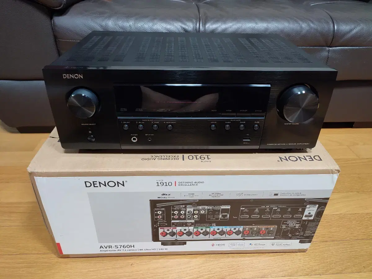 데논 애트모스 리시버 AVR-S760H