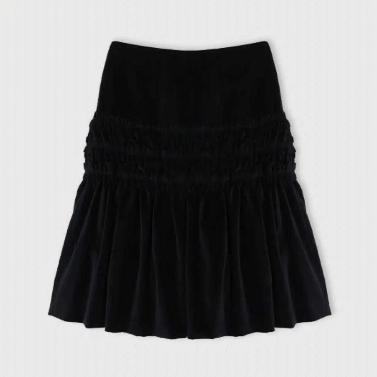 Ethos 에토스 VELVET RIPPLE SKIRT / 블랙 1