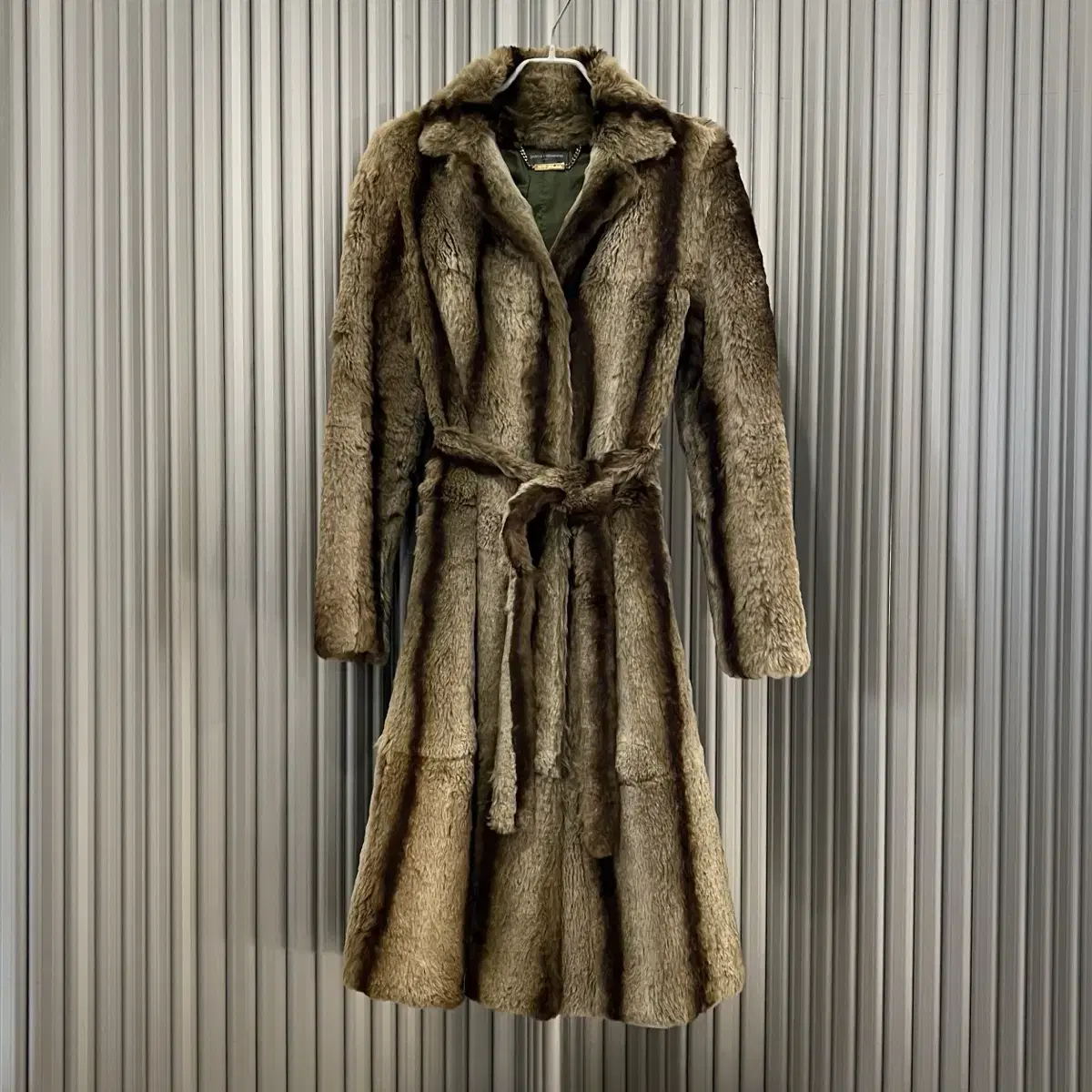 Paco Rabanne fur coat