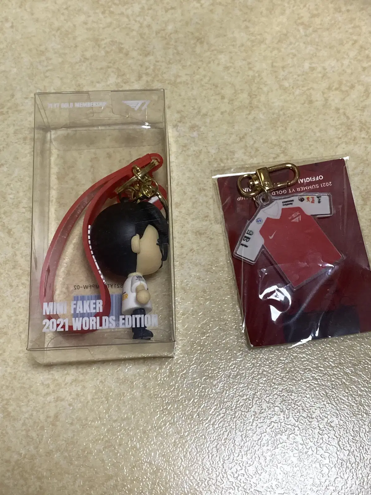 페이커 멤버십 키링 2개 티원 t1 faker keyring