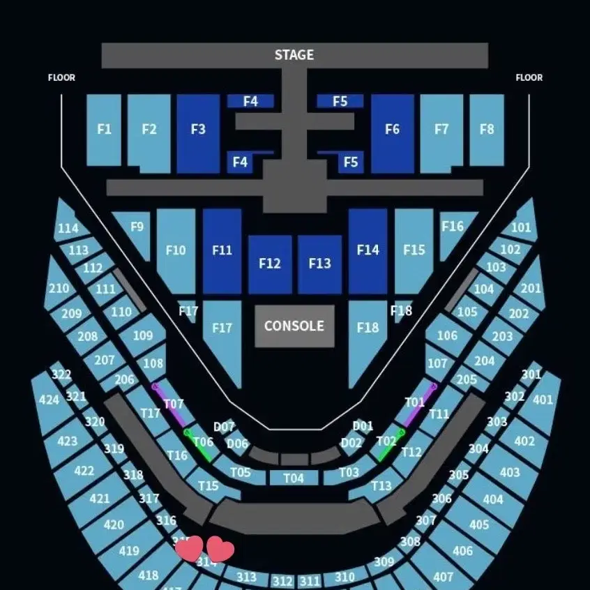 nct 엔시티 127 콘서트 칠콘 첫콘 3층 314구역 원가양도