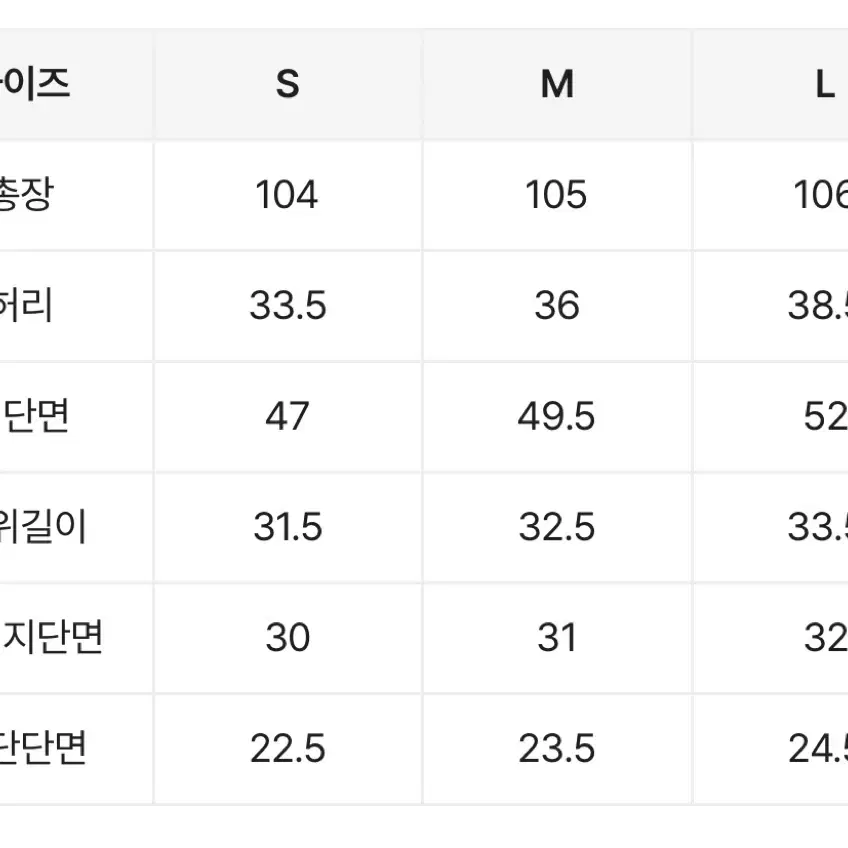 오피엠 데님 와이드 팬츠 진청 L