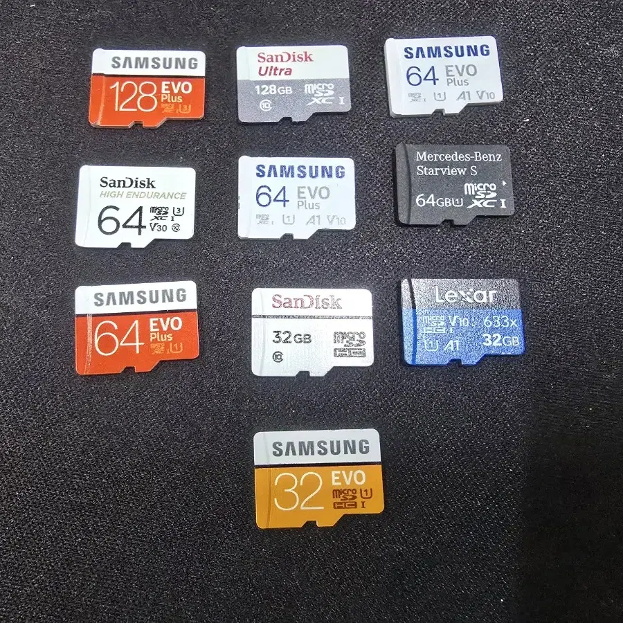 ㅂ 마이크로SD카드 32GB 64GB 128GB 판매합니다.(10개)