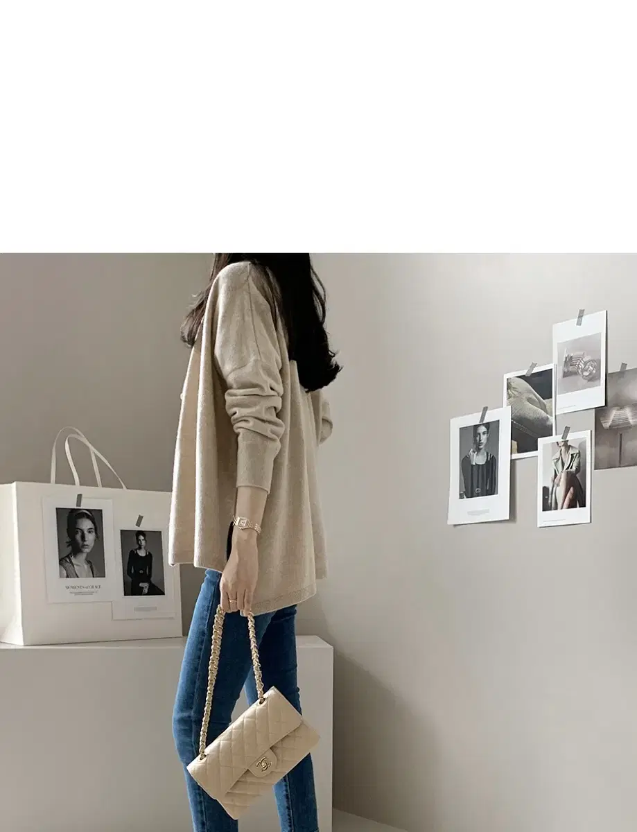 데일리룩 쇼핑몰 토즈 울캐시미어 가디건 오버핏 박시 dailylook