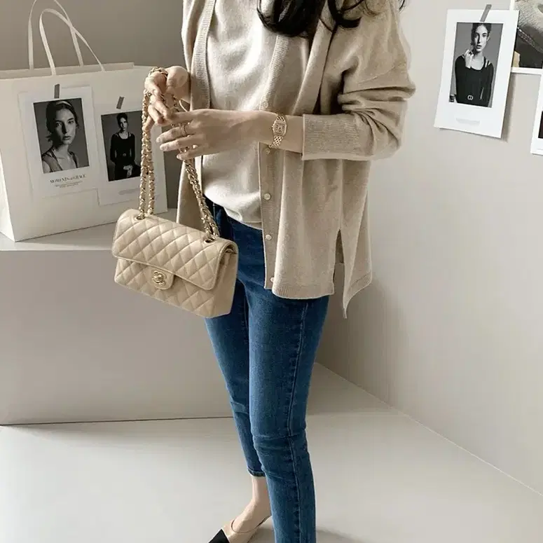 데일리룩 쇼핑몰 토즈 울캐시미어 가디건 오버핏 박시 dailylook